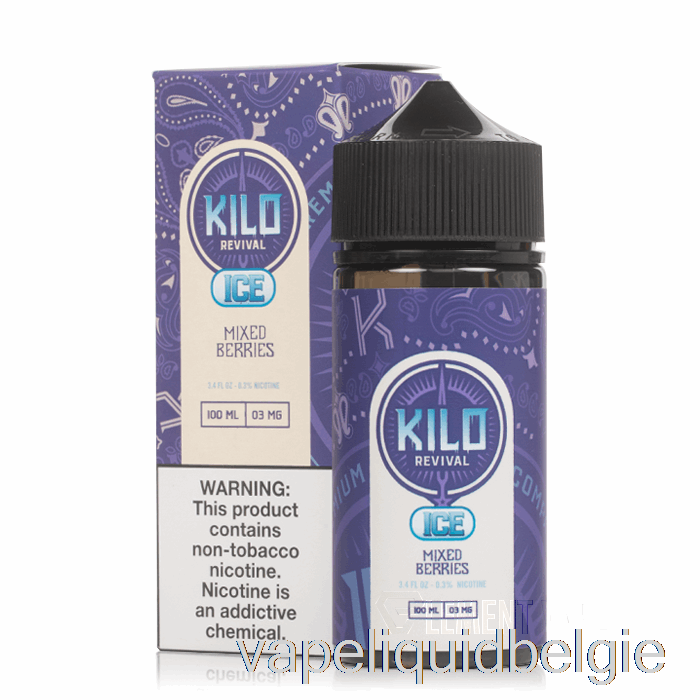 Vape België Ijs Gemengde Bessen - Kilo Revival - 100ml 0mg